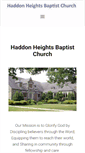 Mobile Screenshot of haddonheightsbaptist.org