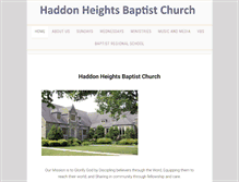 Tablet Screenshot of haddonheightsbaptist.org